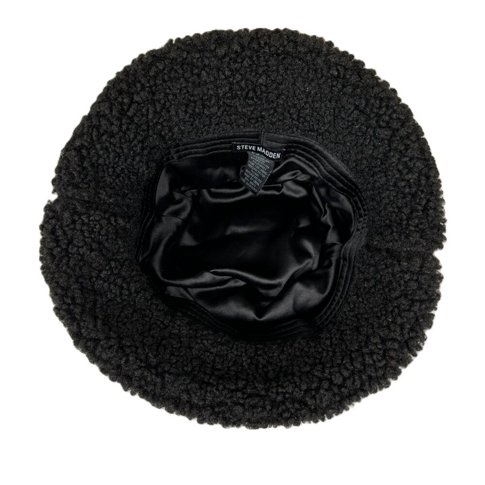 Steve Madden Black Bucket Hat - Picture 2 of 5